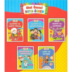 Okul Öncesi Boya Öğren 5 Kitap
