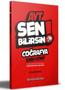 Benim Hocam AYT Coğrafya Sen Bilirsin Soru Cevap Kitabı