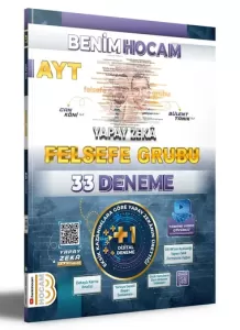 Benim Hocam AYT Yapay Zeka Felsefe Grubu 33 Deneme 2024