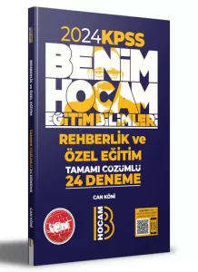 Benim Hocam Rehberlik ve Özel Eğitim Tamamı Çözümlü 24 Deneme 2024