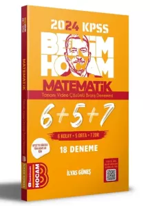 Benim Hocam KPSS Matematik Tamamı Çözümlü 6+5+7 Deneme 2024