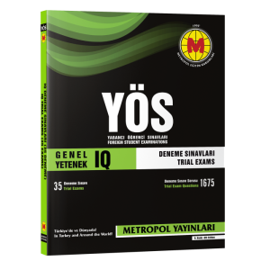 Metropol YÖS Genel Yetenek IQ Deneme Sınavları 35 Sınav