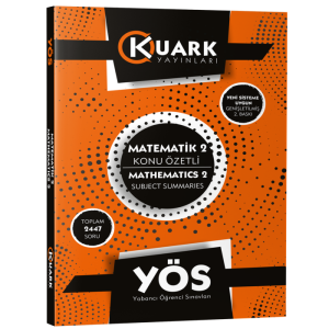 Kuark YÖS Matematik 2 Konu Özetli Soru Bankası