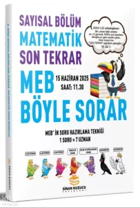 Sinan Kuzucu 8. Sınıf LGS Sayısal Bölüm Son Tekrar Matematik Soru Bankası 2025