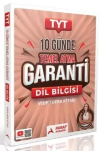 Paraf TYT Dil Bilgisi 10 Günde Temel Atma Garanti Video Ders Kitabı 2026