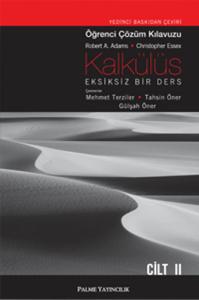 Kalkülüs Eksiksiz Bir Ders Öğrenci Çözüm Klavuzu Cilt 2