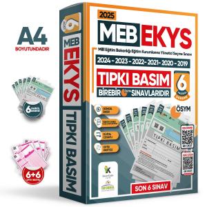 İnformal MEB EKYS ÖSYM Çıkmış Soru Tıpkı Basım Deneme Paketi 6 lı Türkiye Geneli Soru Kitapçıkları 2025