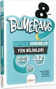 Günay 8. Sınıf Bumerang Fen Bilimleri 32 Haftalık Denemeleri