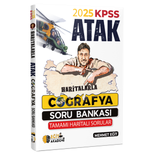 Mehmet Eğit KPSS Haritalarla Atak Coğrafya Soru Bankası 2025