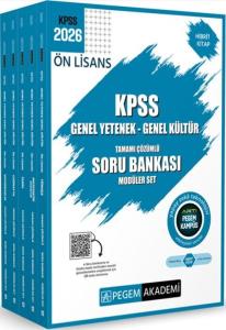 Pegem KPSS Ön Lisans GY GK Tamamı Çözümlü Soru Bankası Modüler Set 2026