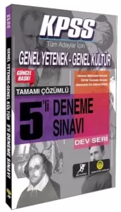 Tasarı Dev Kadro KPSS Genel Yetenek Genel Kültür 5 Çözümlü Deneme