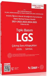 Sınav 8. Sınıf LGS Tıpkı Basım Son 5 Yıl Çıkmış Soru Kitapçıkları