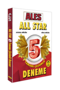 Tasarı ALES Sayısal Sözel Yetenek All Star Tamamı Çözümlü 5 Deneme