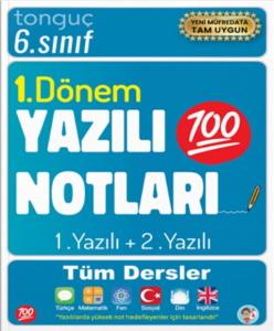 Tonguç Akademi 6. Sınıf Yazılı Notları 1. Dönem 1 ve 2. Yazılı
