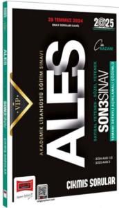 Yargı ALES Vip Sayısal Sözel Yetenek Son 3 Sınav Çıkmış Sorular Sınav 28 Temmuz 2024