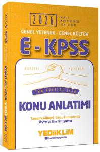 Yediiklim EKPSS Genel Yetenek Genel Kültür Tüm Adaylar İçin Konu Anlatımı 2026