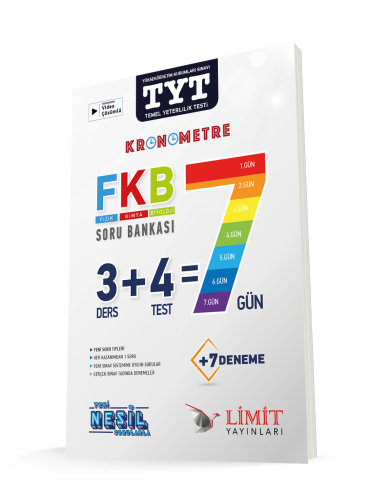 Limit TYT Fizik Kimya Biyoloji 7 Gün Soru Bankası