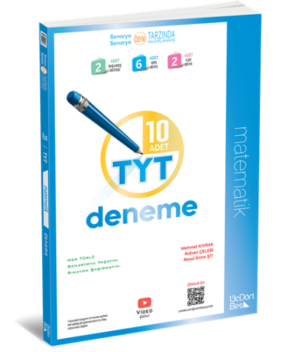 Üçdörtbeş TYT Matematik 10 Deneme 2025