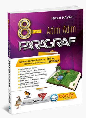 Çanta 8. Sınıf Adım Adım Paragraf Soru Bankası