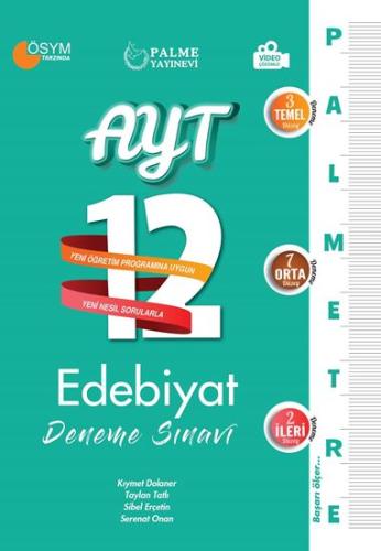 Palme AYT Edebiyat 12 Palmetre Deneme
