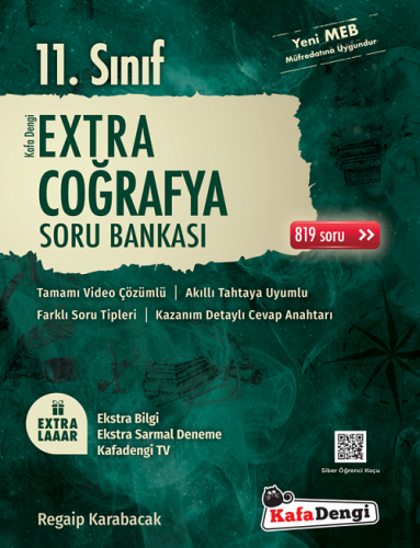 Kafadengi 11. Sınıf Extra Coğrafya Soru Bankası
