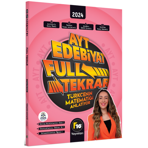 F10 AYT Edebiyat Türkçenin Matematiği Full Tekrar Video Ders Kitabı 20