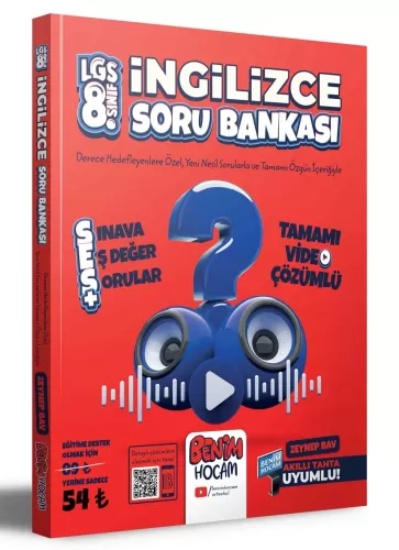 Benim Hocam 8. Sınıf İngilizce SES Tamamı Video Çözümlü Soru Bankası