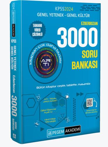 Pegem KPSS GY GK Ezberbozan 3000 Soru Bankası 2024