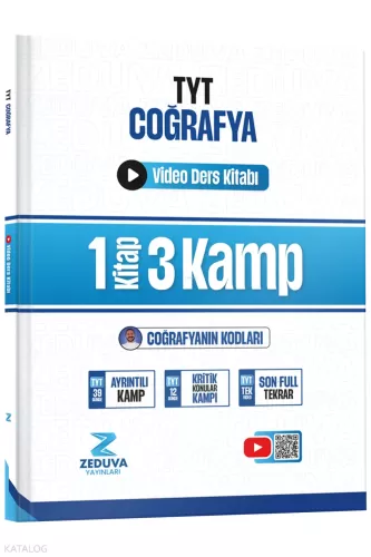 Zeduva Coğrafyanın Kodları TYT Coğrafya 1 Kitap 3 Kamp Video Ders Kita