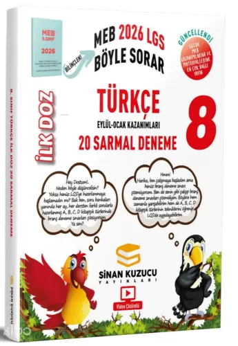 Sinan Kuzucu 8. Sınıf Türkçe İlk Doz Sarmal Branş Denemeleri 2026