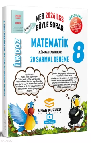 Sinan Kuzucu 8. Sınıf Matematik İlk Doz Sarmal Branş Denemeleri 2026