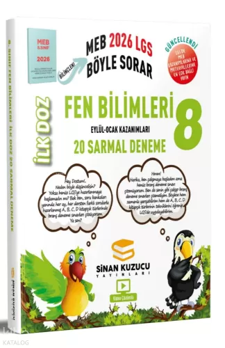 Sinan Kuzucu 8. Sınıf Fen Bilimleri İlk Doz Sarmal Branş Denemeleri 20