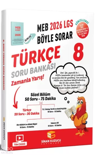 Sinan Kuzucu 8. Sınıf Meb Böyle Sorar Türkçe Soru Bankası Video Çözüml