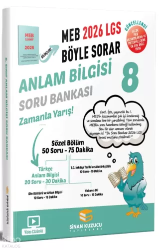 Sinan Kuzucu 8. Sınıf Meb Böyle Sorar Anlam Bilgisi Soru Bankası Video