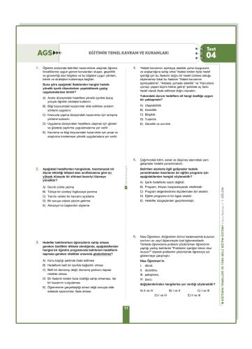 Benim Hocam AGS Eğitimin Temelleri ve Türk Milli Eğitim Sistemi Tamamı