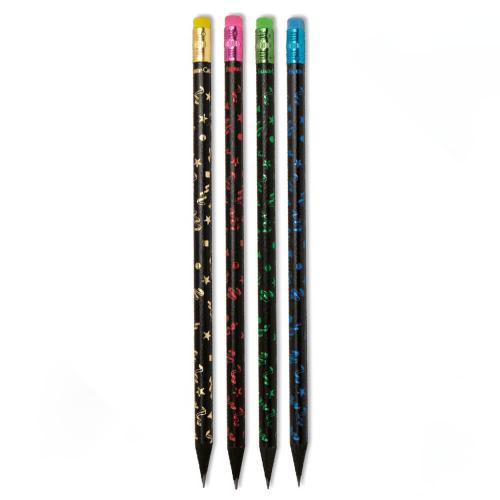 Faber Castell Party Kurşun Kalem Siyah Silgili 116873