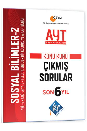 KR Akademi AYT Sosyal Bilimler 2 Son 6 Yıl Konu Konu Çıkmış Sorular
