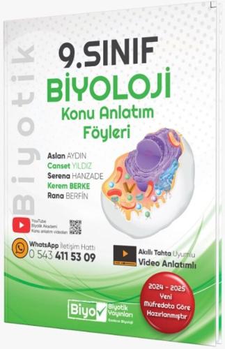 Biyotik 9. Sınıf Biyoloji Konu Anlatım Föyleri 2025