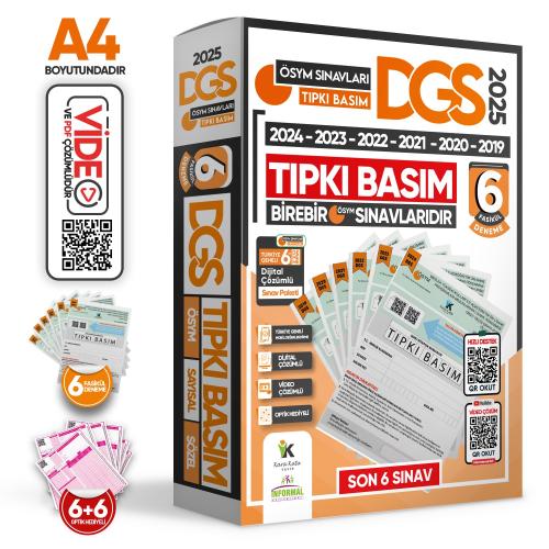 İnformal DGS ÖSYM Çıkmış Soru Tıpkı Basım Türkiye Geneli Dijital Çözüm