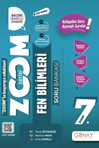 Günay 7. Sınıf Fen Bilimleri Zoom Soru Bankası