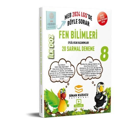 Sinan Kuzucu 8. Sınıf Fen Bilimleri 20 Sarmal Deneme İlk Doz 2024