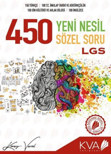 Koray Varol 8. Sınıf LGS 450 Yeni Nesil Sözel Soru Bankası