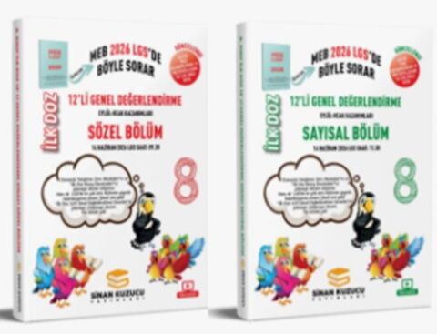 Sinan Kuzucu 8. Sınıf İlk Doz 12 li Değerlendirme Sınav Seti 2026