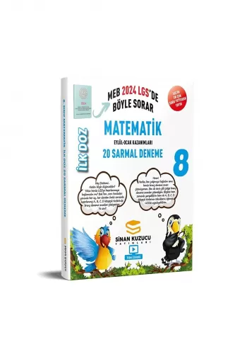 Sinan Kuzucu 8. Sınıf Matematik 20 Sarmal Deneme İlk Doz 2024