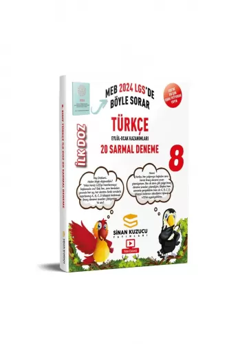 Sinan Kuzucu 8. Sınıf Türkçe 20 Sarmal Deneme İlk Doz 2024