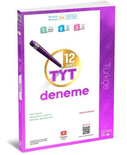 Üçdörtbeş TYT Türkçe 12 Deneme 2025
