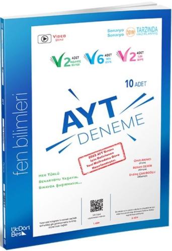 Üçdörtbeş AYT Fen Bilimleri 10 Deneme 2023 Özel