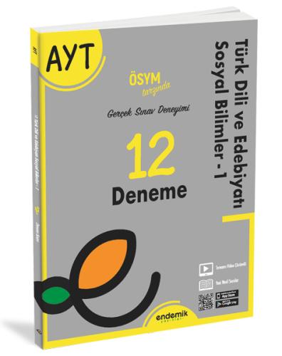 Endemik AYT Türk Dili Ve Edebiyatı Sosyal Bilimler 1 12 Deneme