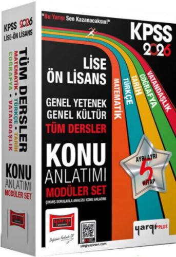 Yargı KPSS Lise Ön Lisans GK GY Tüm Dersler Konu Anlatımı Modüler Set 2026