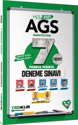 Yediiklim MEB AGS Tamamı Çözümlü 7 Fasikül Fasikül Deneme Sınavı 2025